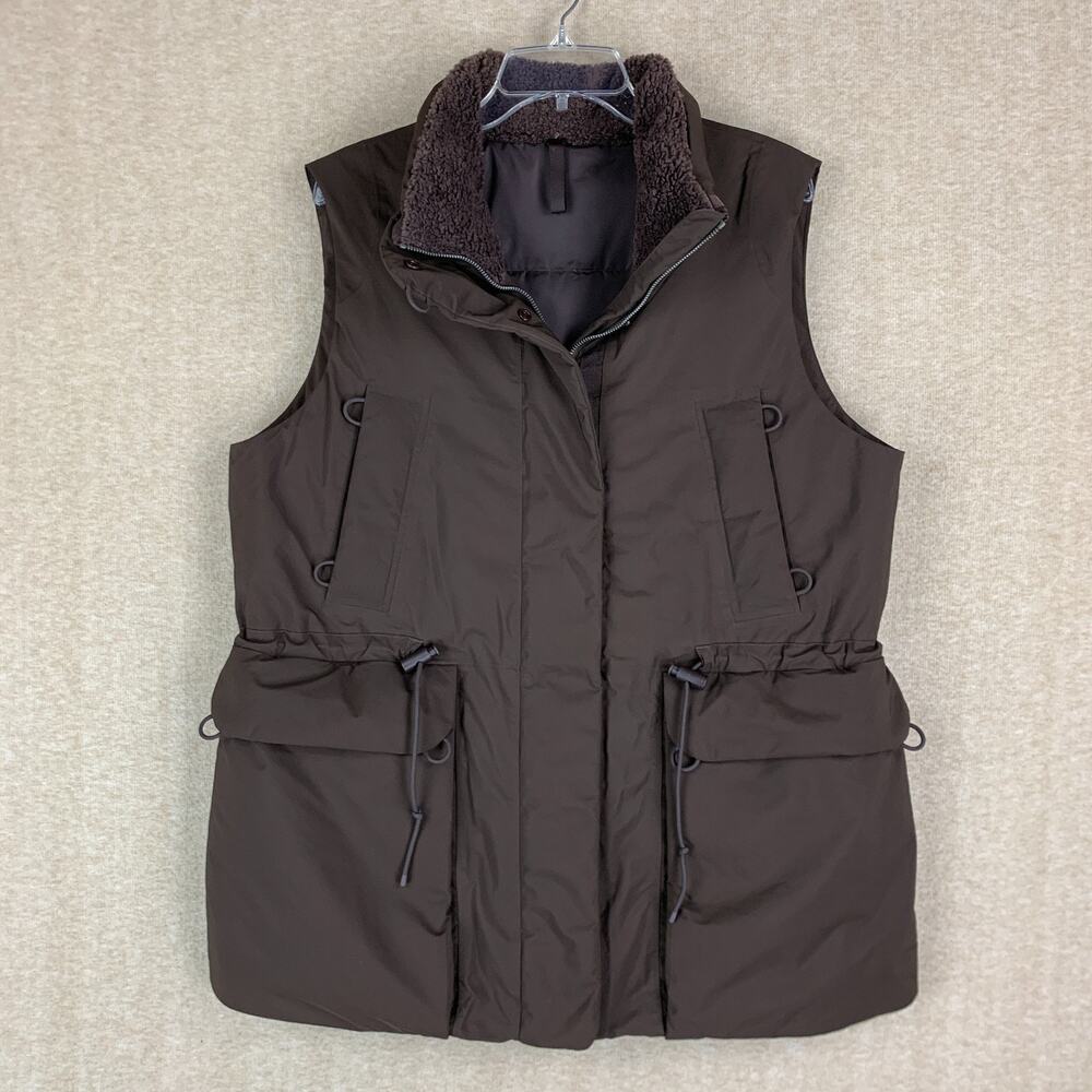Lululemon Brown StretchSeal Waterproof Down Filled Vest 10 or L Expresso Brown